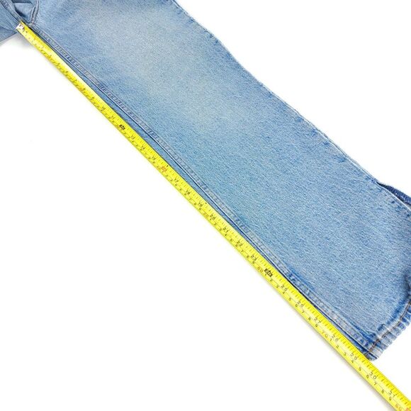 ABERCROMBIE 90s Straight Ultra High Rise Jeans Ankle Slit Clean Girl Minimal Y2k - Picture 4 of 8